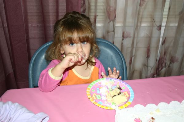 Abby With Cake